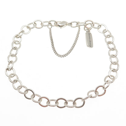 James Avery 925 Sterling Silver Vintage Cable Link Bracelet 8"