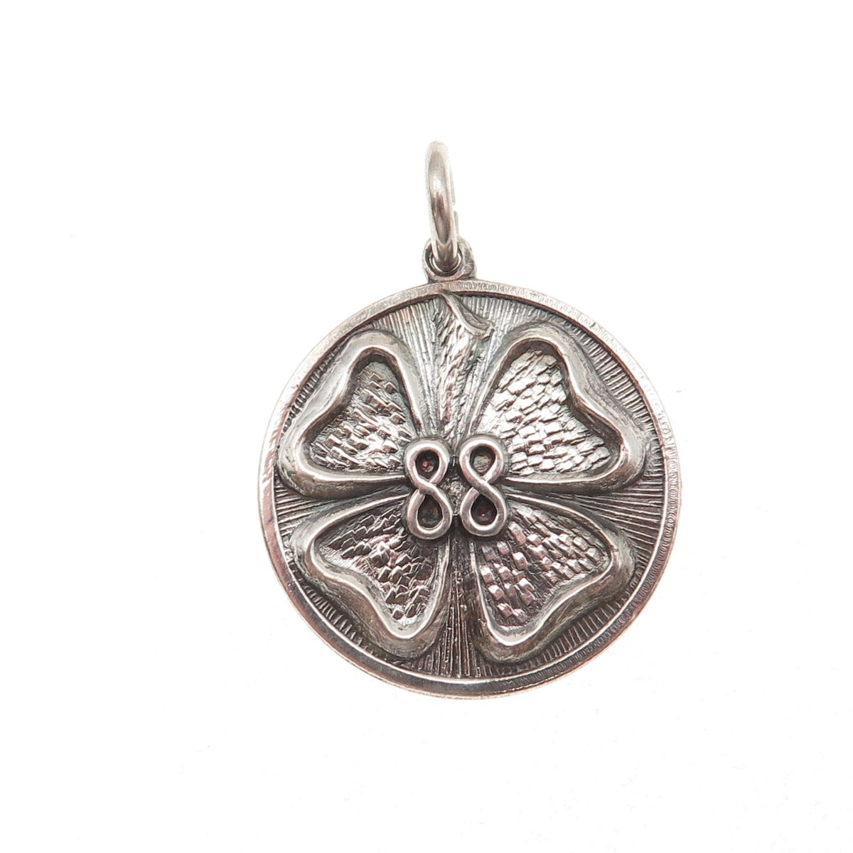 Ilias Lalaounis 925 Sterling Vintage 1988 Greece Clover Good Luck Charm Pendant