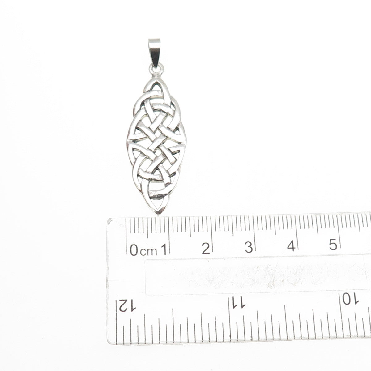 925 Sterling Silver Vintage Celtic Knot Charm Pendant