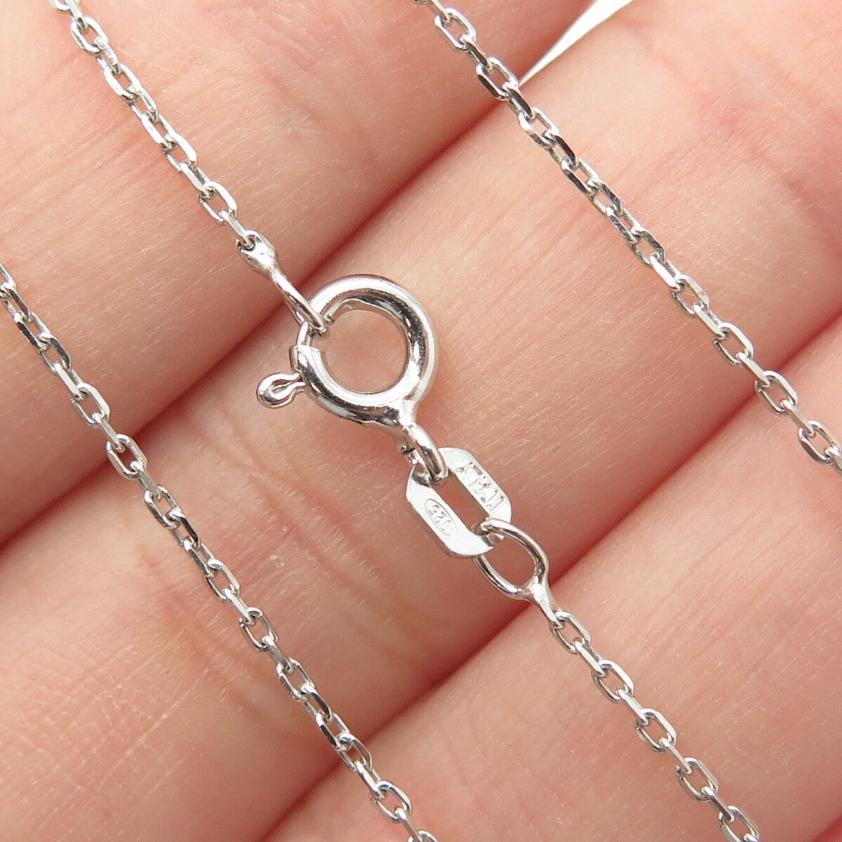 925 Sterling Silver Round-Cut C Z Heart Key Cable Chain Necklace 16"