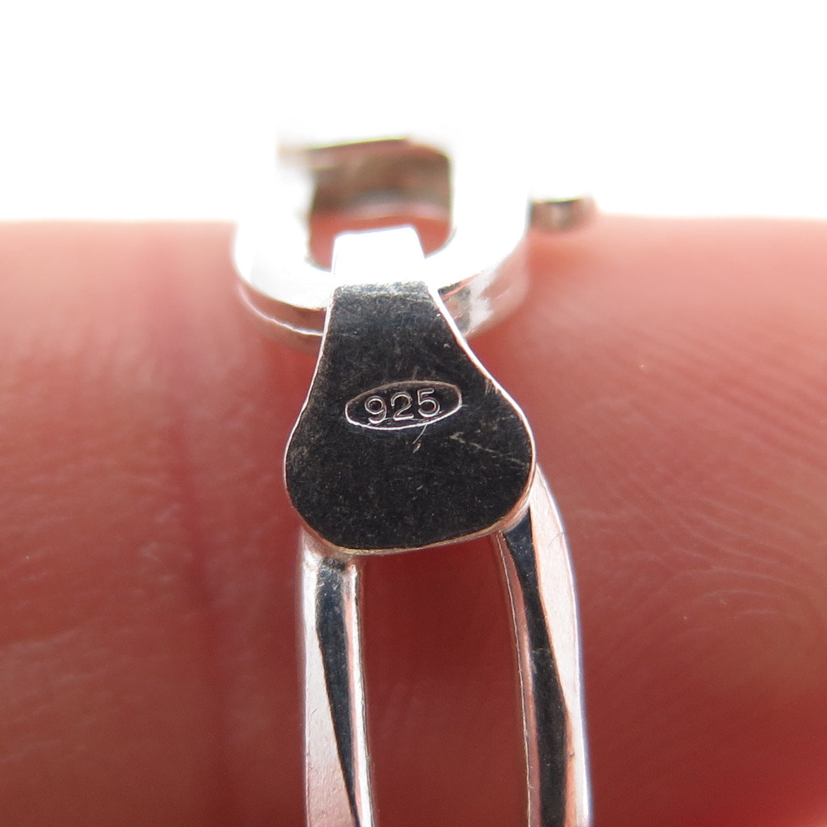 925 Sterling Silver Vintage Italy Figaro Chain Necklace 24"