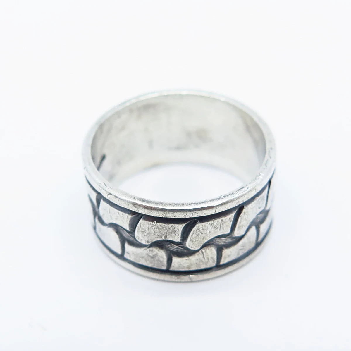 925 Sterling Silver Vintage Braided Band Ring Size 6.75