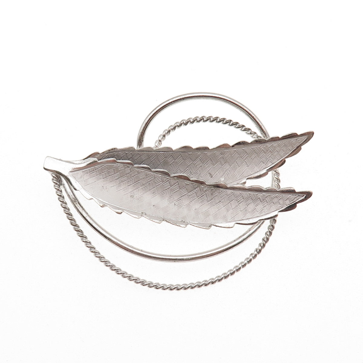 Bond Boyd 925 Sterling Silver Vintage Floral Pin Brooch