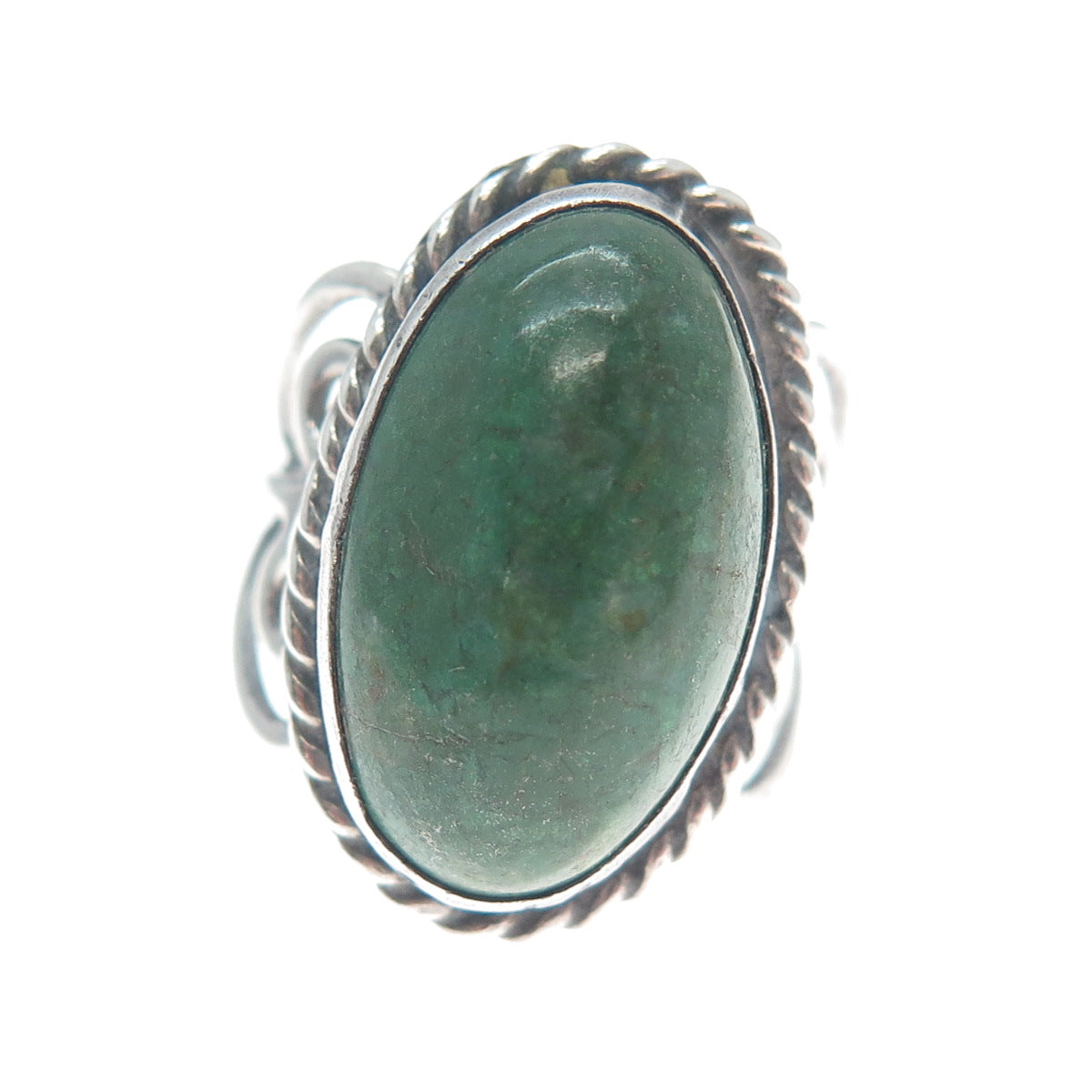 925 Sterling Silver Vintage Mexico Real Royston Turquoise Heart Ring Size 6.25