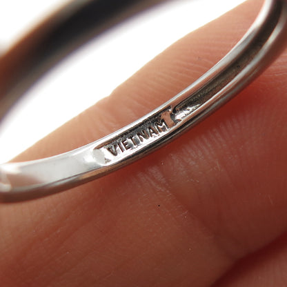 925 Sterling Silver Radiant-Cut C Z Engagement Ring Size 7.75