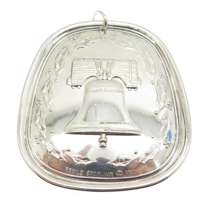 TOWLE 925 Sterling Silver Vintage 1976 Liberty Bell Ornament