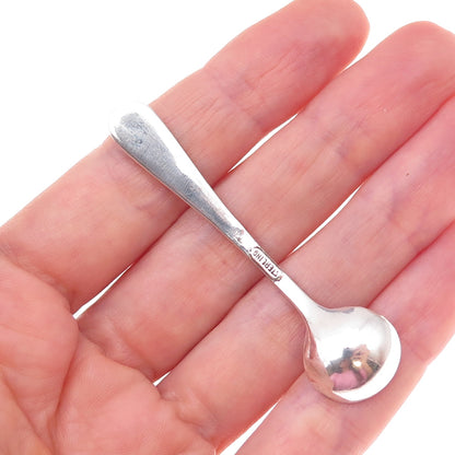 Kirk Stieff 925 Sterling Silver Antique 1924 Repousse Salt & Spices Spoon
