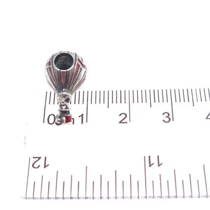 PANDORA 925 Sterling Silver Enamel Air Balloon Dangle Charm
