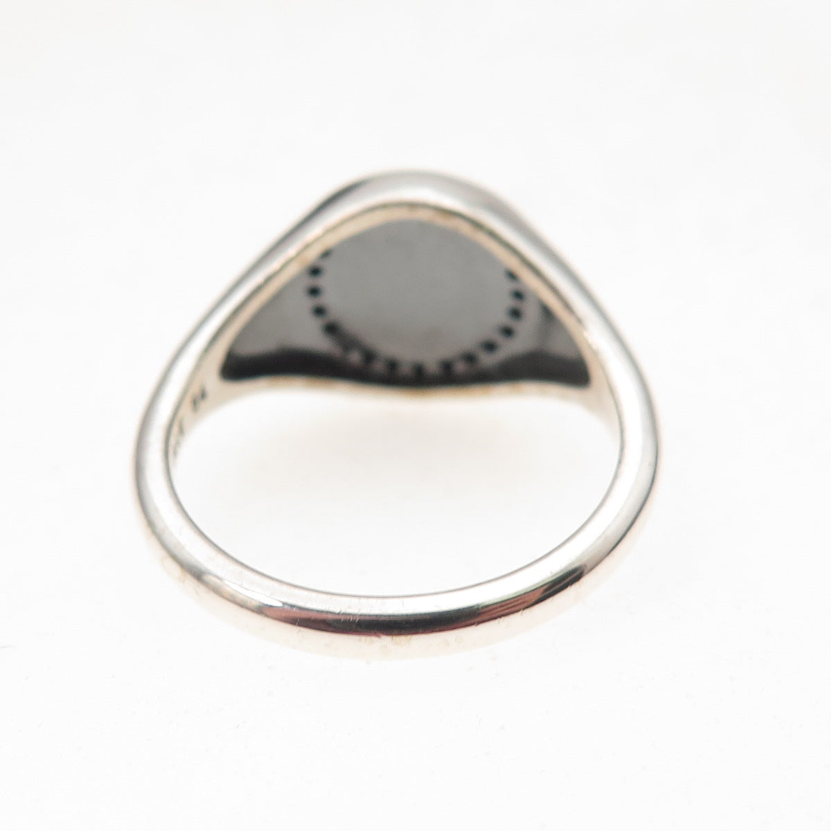 Pandora 925 Sterling Silver Round-Cut C Z Circle of Life Signet Ring Size 7