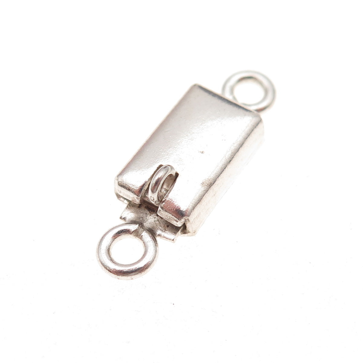 925 Sterling Silver Vintage Mexico Bracelet / Necklace Box Lock Clasp