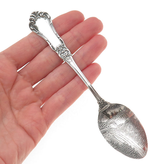 Shepard 925 Sterling Silver Antique Art Deco Niagara Falls Coffee Spoon #55