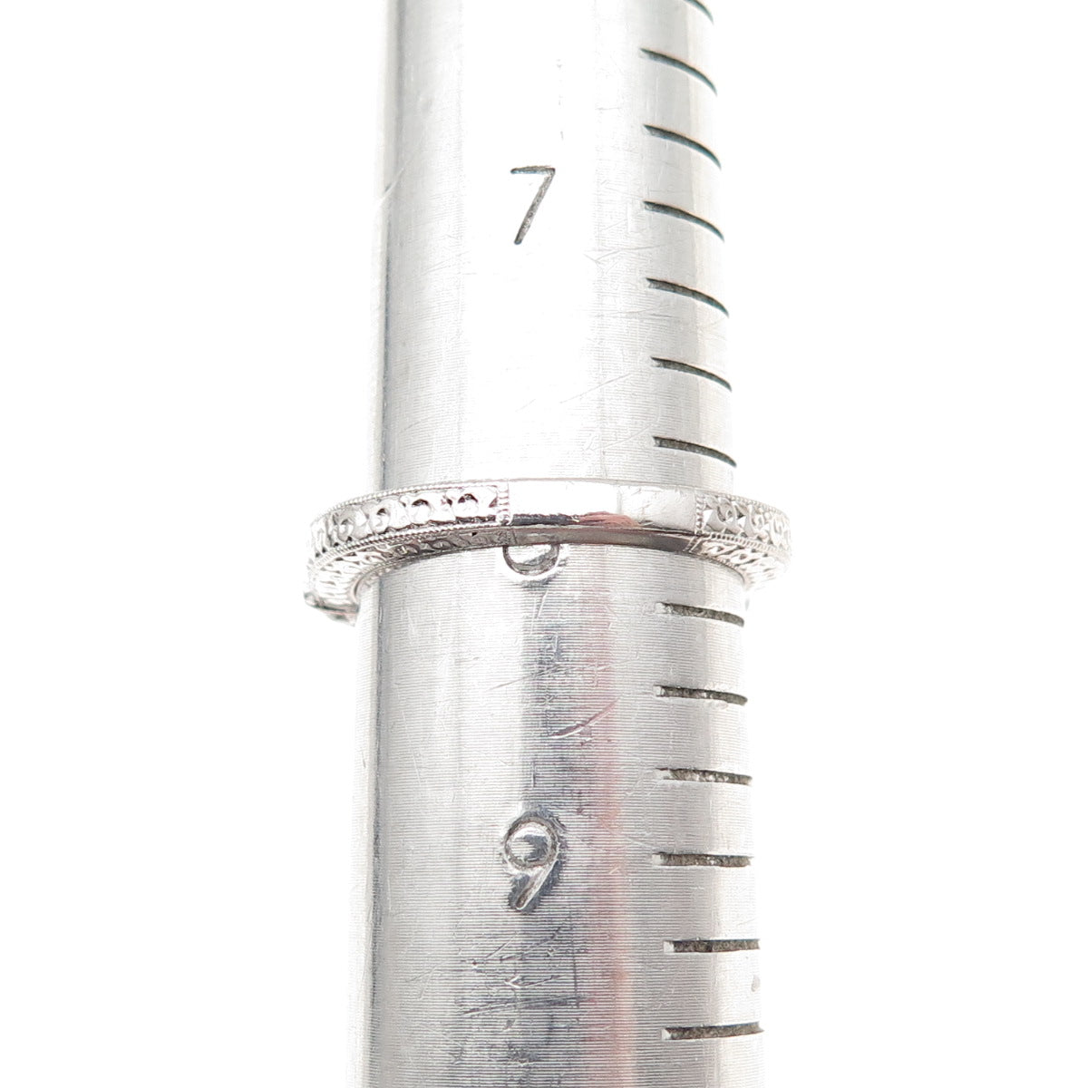 925 Sterling Silver Round-Cut C Z Engagement Ring Size 8