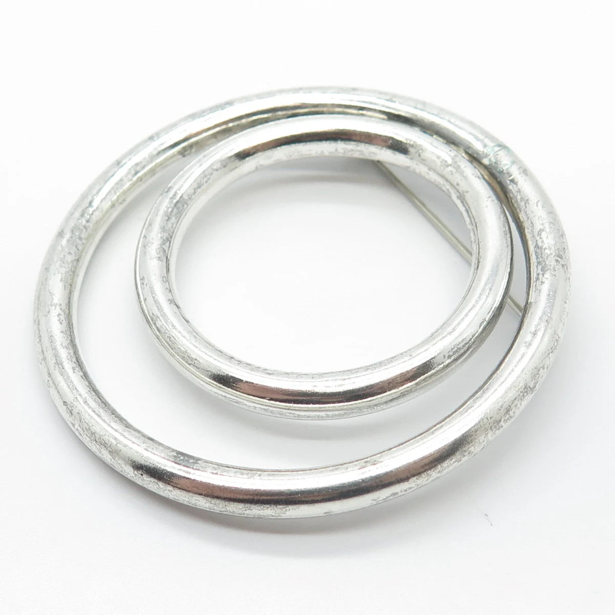 925 Sterling Silver Vintage Mexico Modernist Pin Brooch