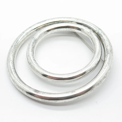 925 Sterling Silver Vintage Mexico Modernist Pin Brooch