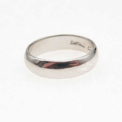 Chapal Zenray 925 Sterling Silver Vintage Classic Wedding Band Ring Size 6.75