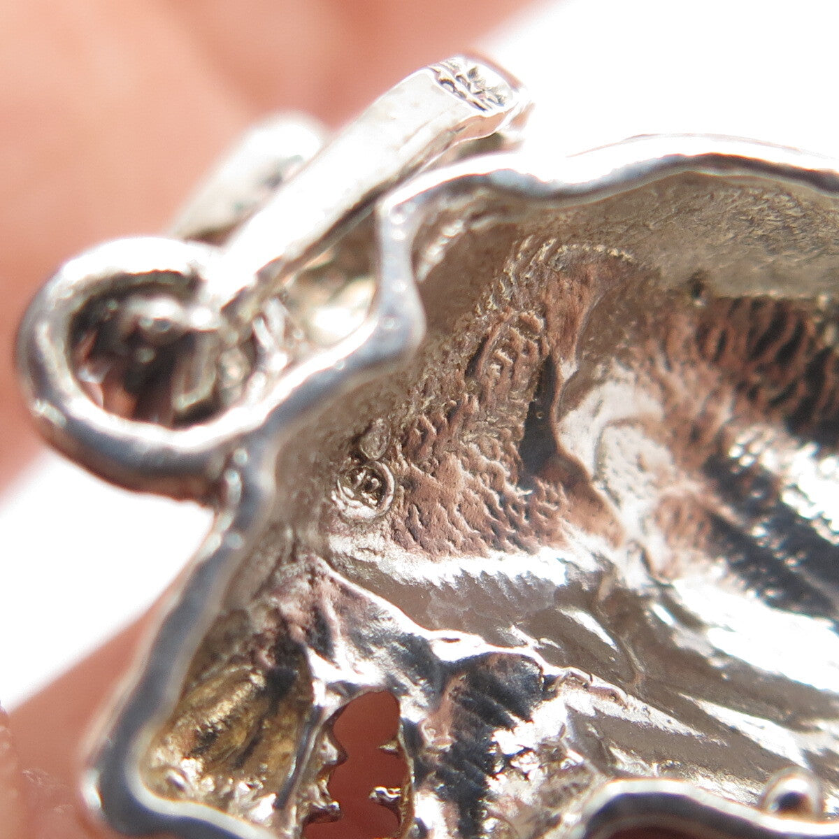 FRENCH & FRANKLIN 925 Sterling Silver Vintage Lion Oxidized Pendant