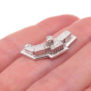 Kinney 925 Sterling Silver Vintage Harry S. Truman Library 3D Charm Pendant