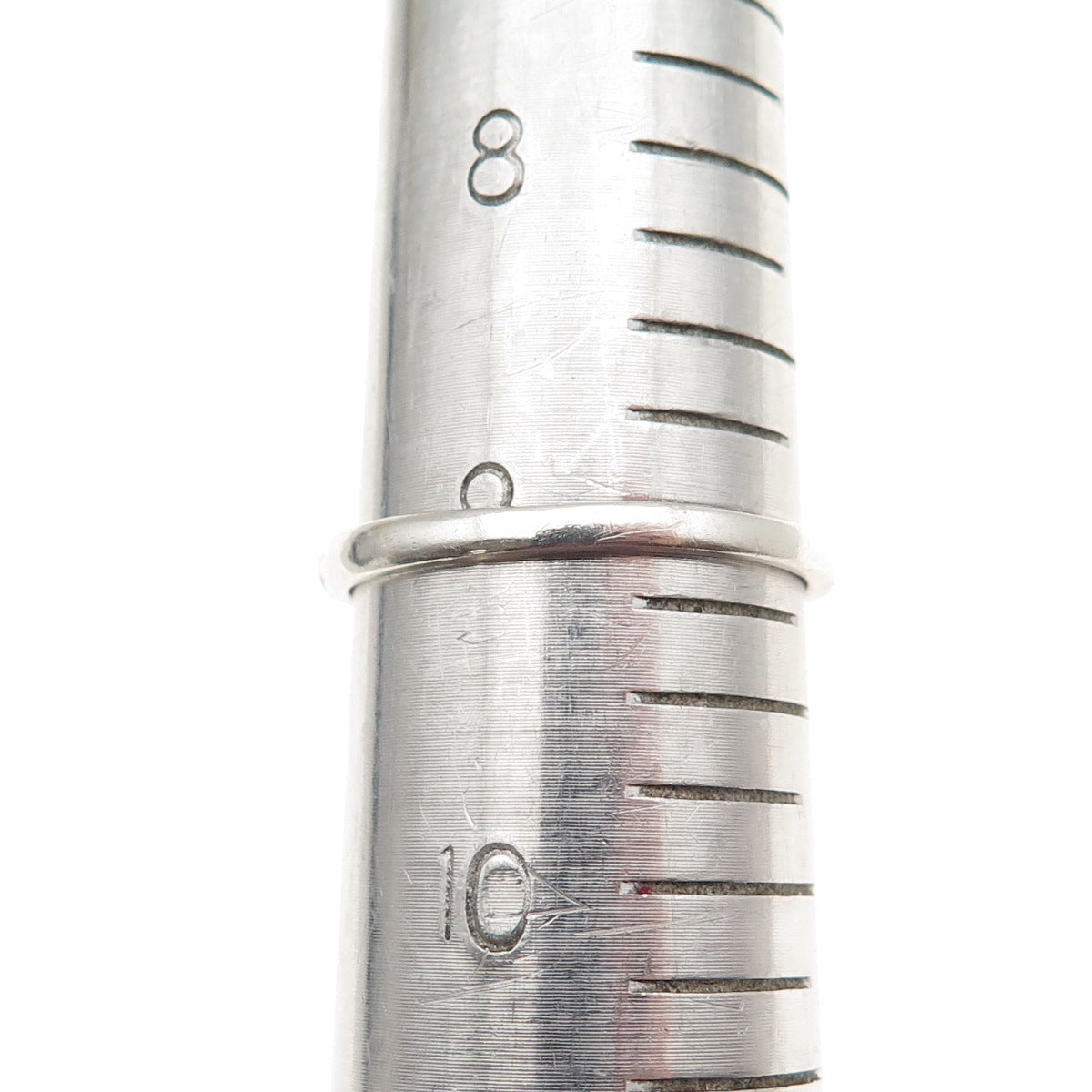 925 Sterling Silver Vintage Real Amethyst Celtic Trinity Ring Size 9