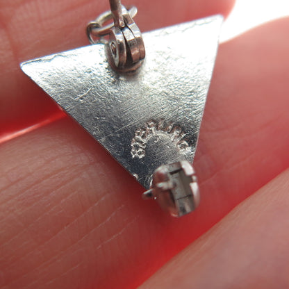 925 Sterling Silver Vintage Enamel 1961 Public School 20 Pin Brooch w/Chain