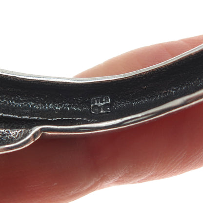 925 Sterling Silver Vintage Modernist Adjustable Cuff Bracelet 6"