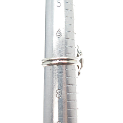 925 Sterling Silver Vintage Southwestern Real Chalcedony Teardrop Ring Size 7