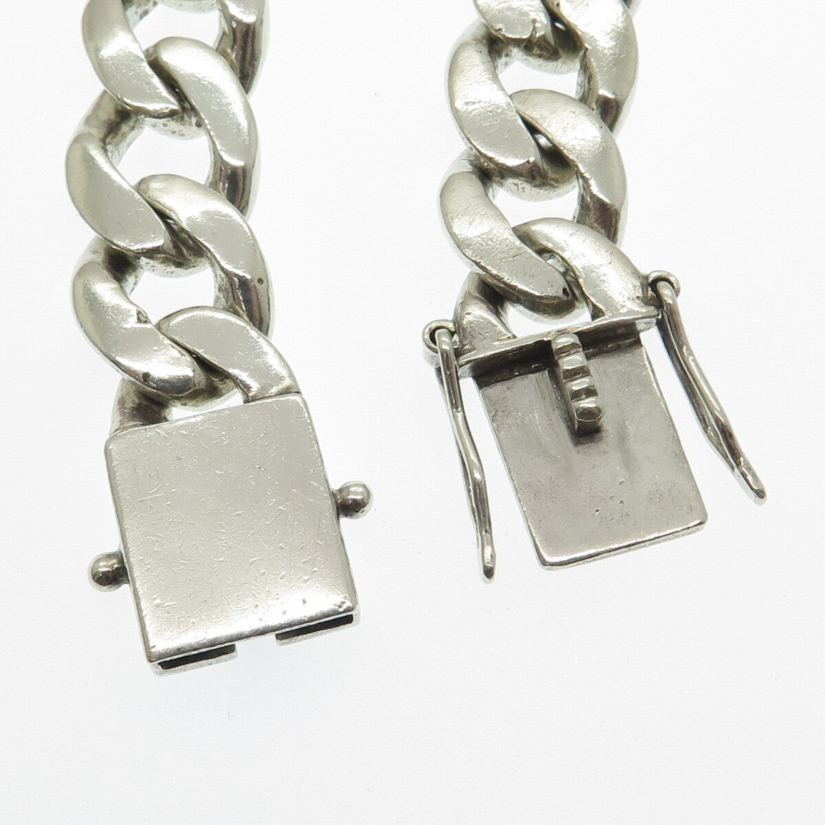 925 Sterling Silver Vintage "Bryan" Name Solid 93.7g ID Cuban Link Bracelet 8"