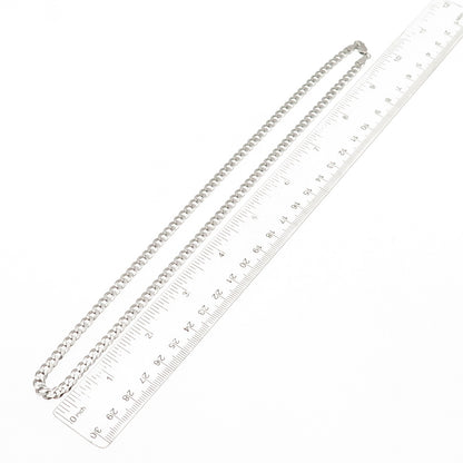 Karizia Spa KA-1772 925 Sterling Silver Italy Curb Chain Necklace 20"