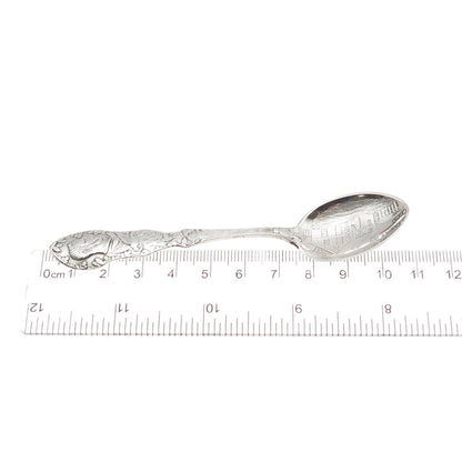 Alvin Sterling Antique Art Deco John Howard Payne Home Sweet Home Coffee Spoon