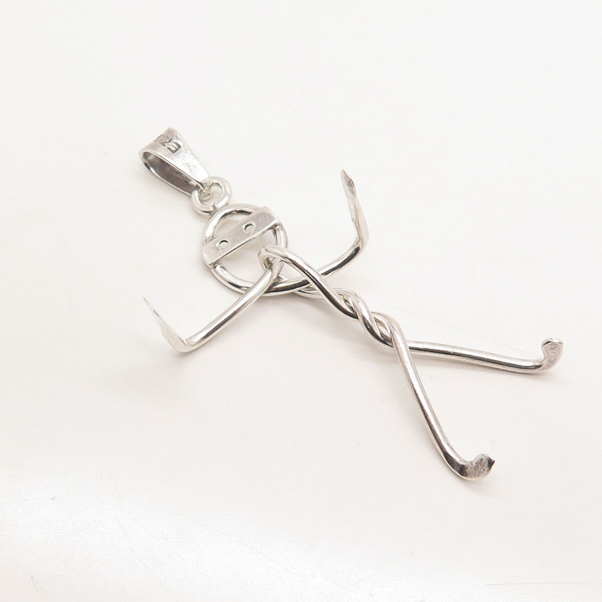 925 Sterling Silver Vintage Mexico Human Pendant