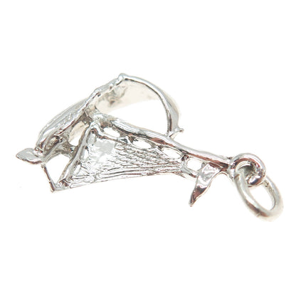 925 Sterling Silver Vintage Sailboat Charm Pendant