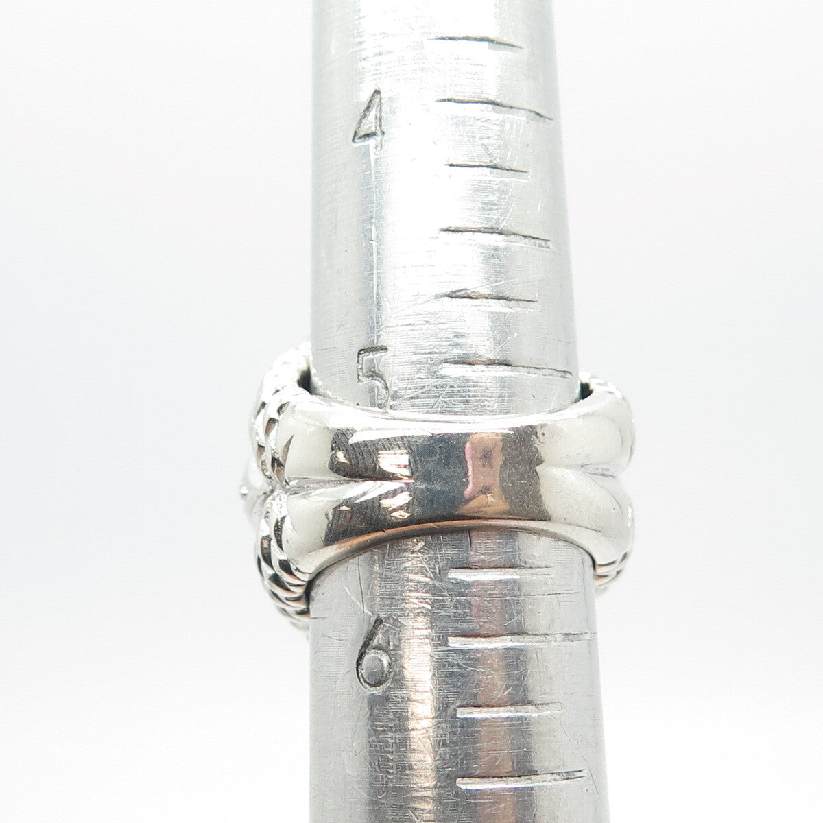 925 Sterling Silver Pave C Z Ring Size 5.5