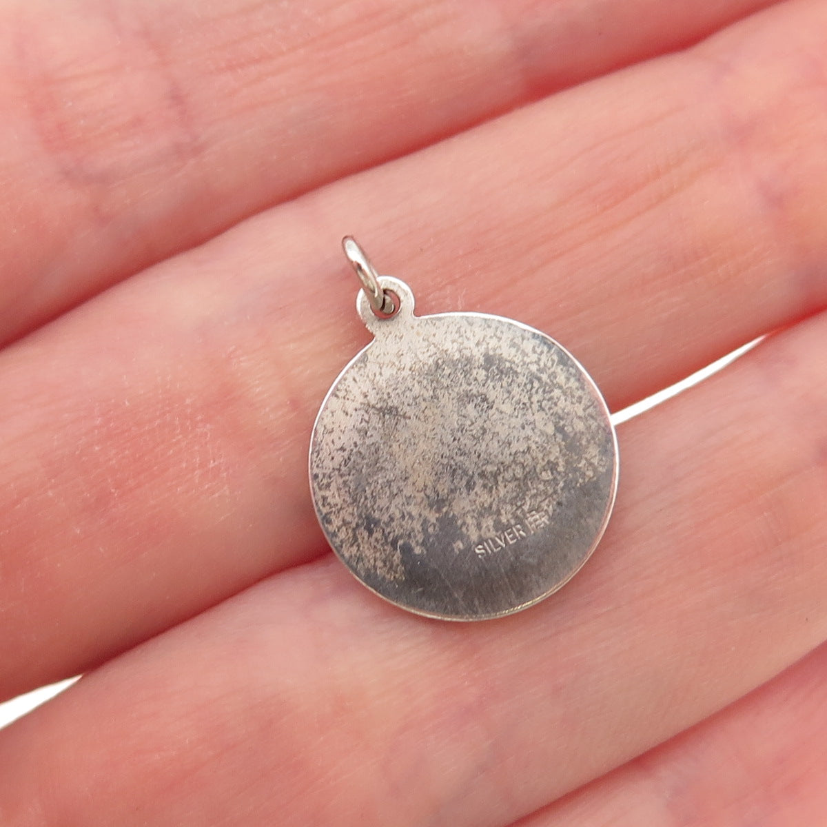 925 Sterling Silver Vintage First Holy Communion Mini Charm Pendant
