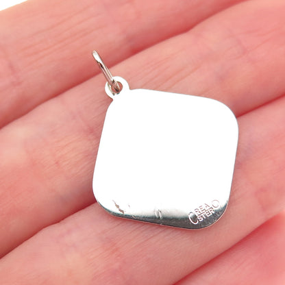 CREA 925 Sterling Silver Vintage Bermuda Coat of Arms Charm Pendant