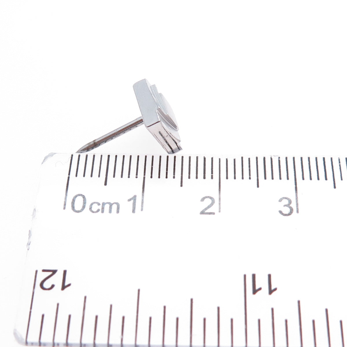 ANSON 925 Sterling Silver Vintage Square Tie Tack Lapel Pin