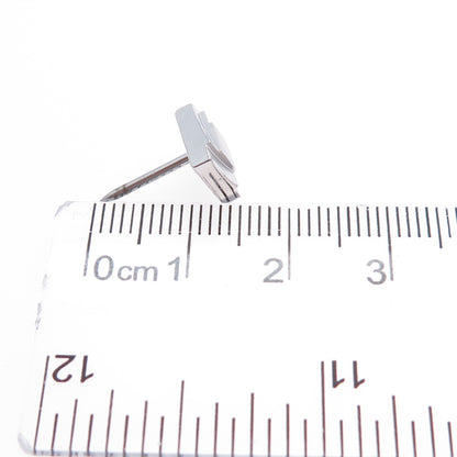 ANSON 925 Sterling Silver Vintage Square Tie Tack Lapel Pin