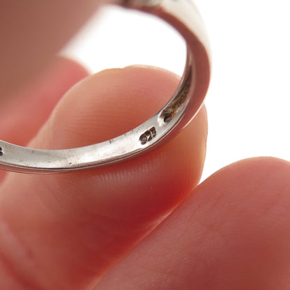 Chuck Clemency 925 Sterling Silver Real Oval-Cut Tanzanite Floral Ring Size 8.25
