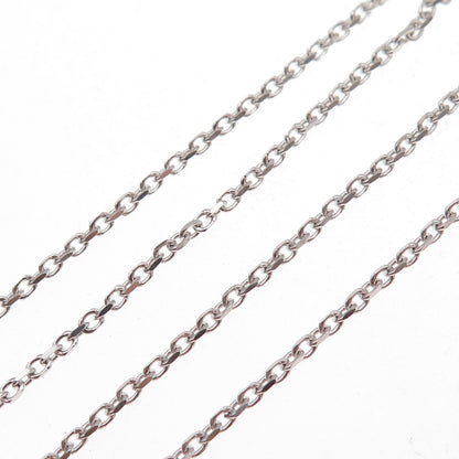 925 Sterling Silver Italy Cable Chain Necklace 16"