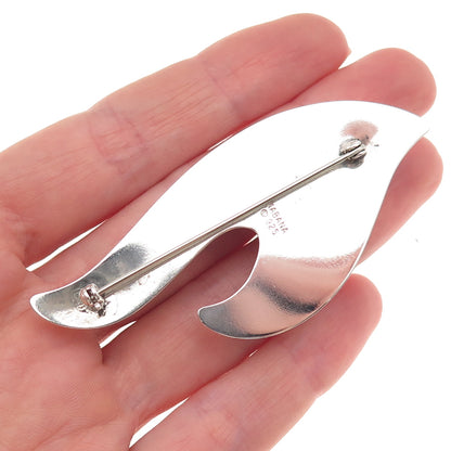 Kabana 925 Sterling Silver Vintage Modernist Pin Brooch