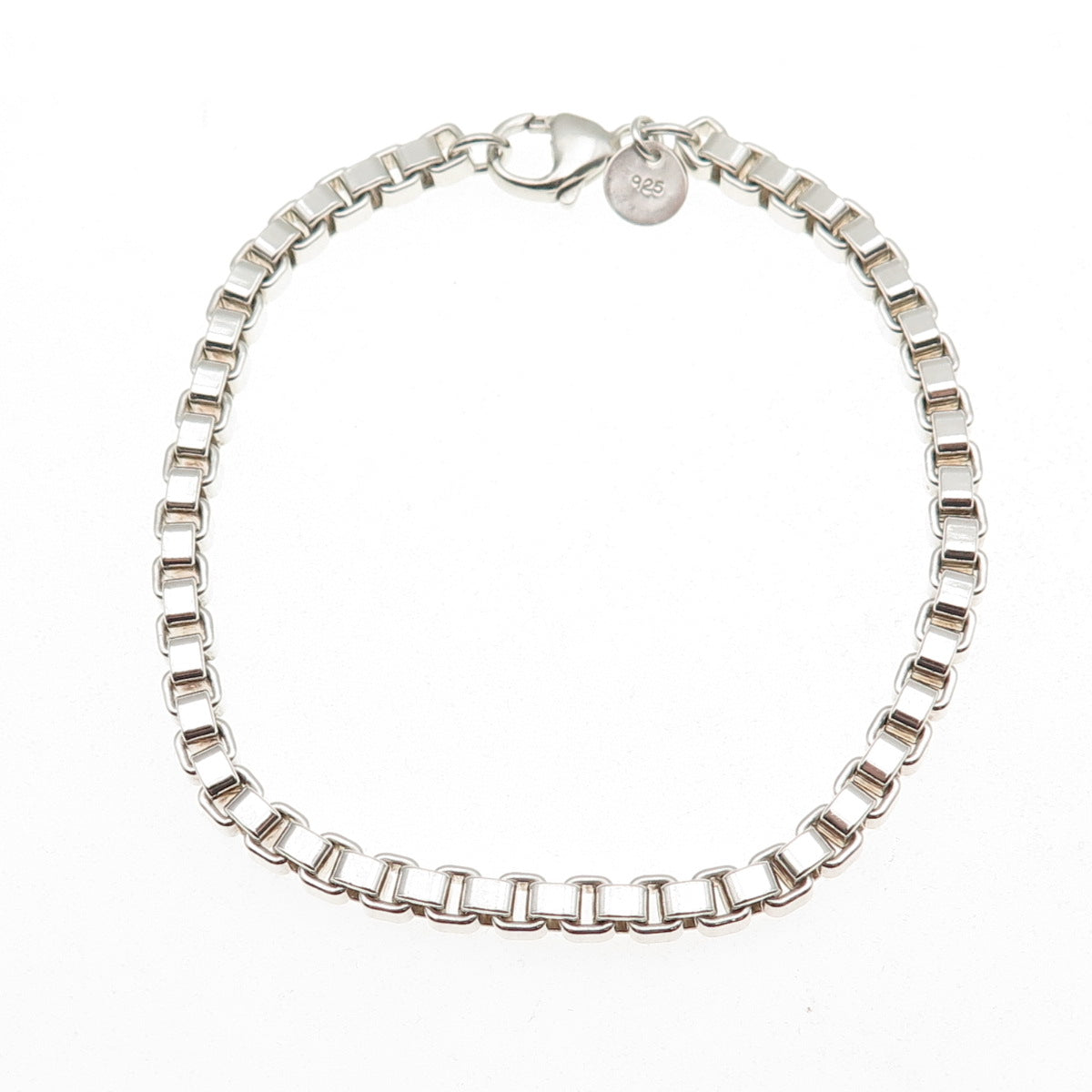 Tiffany & Co. 925 Sterling Silver Vintage Venetian Link Bracelet 7"