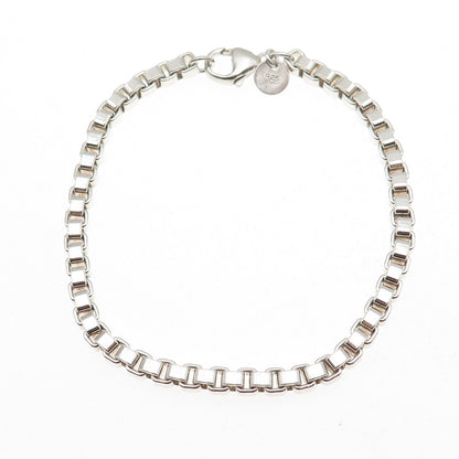 Tiffany & Co. 925 Sterling Silver Vintage Venetian Link Bracelet 7"