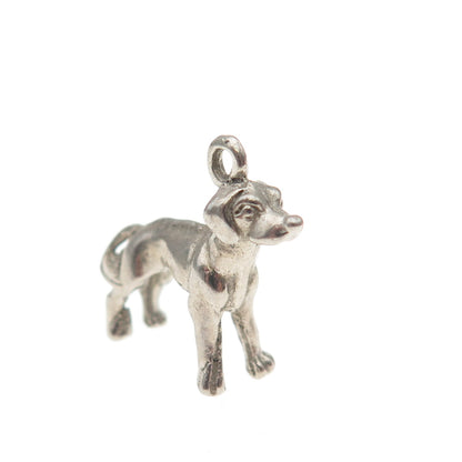 925 Sterling Silver Vintage Rhodesian Ridgeback Dog 3D Mini Charm Pendant
