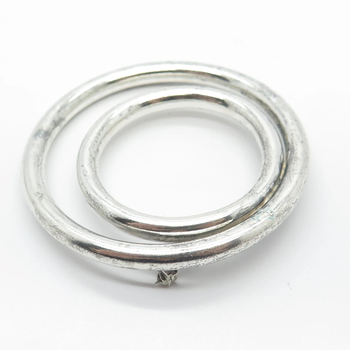 925 Sterling Silver Vintage Mexico Modernist Pin Brooch