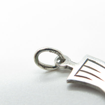 925 Sterling Silver Vintage Sail Boat 3D Charm Pendant