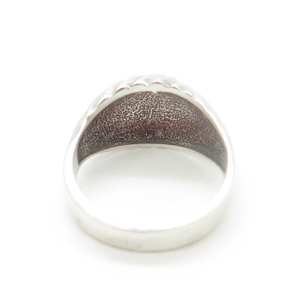 ESPO Joseph Esposito 925 Sterling Silver Vintage Twisted Ribbed Ring Size 7
