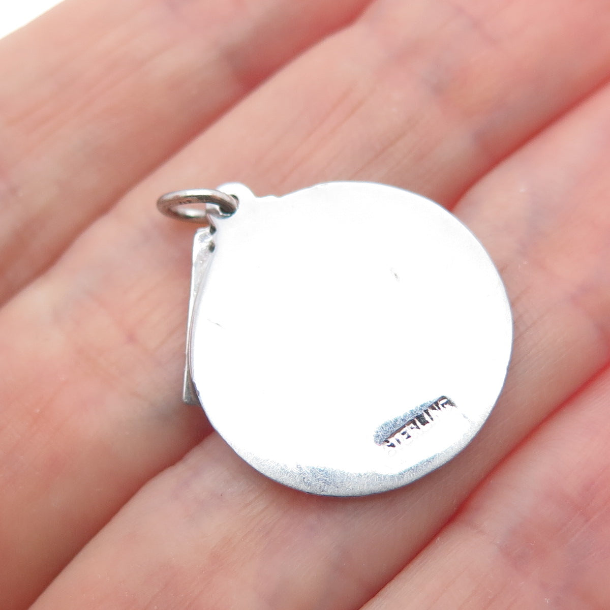 925 Sterling Silver Vintage Sweet 16 Tag Charm Pendant