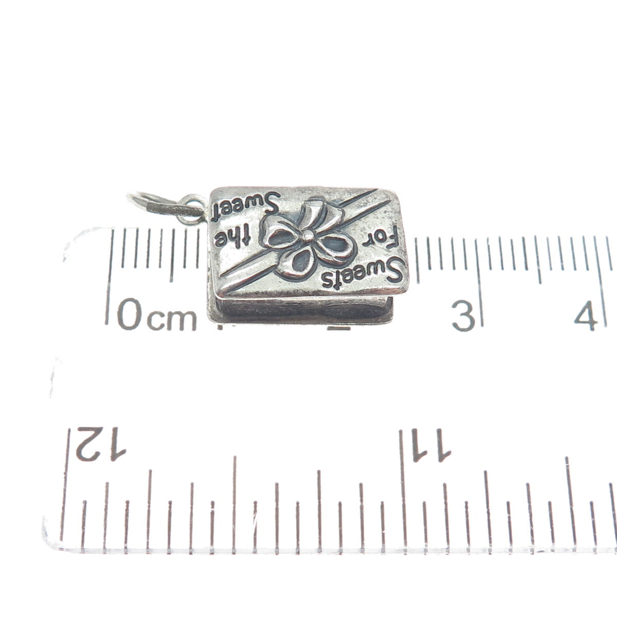 BEAU 925 Sterling Silver Antique Sweet For The Sweet Box Minimalist Pendant