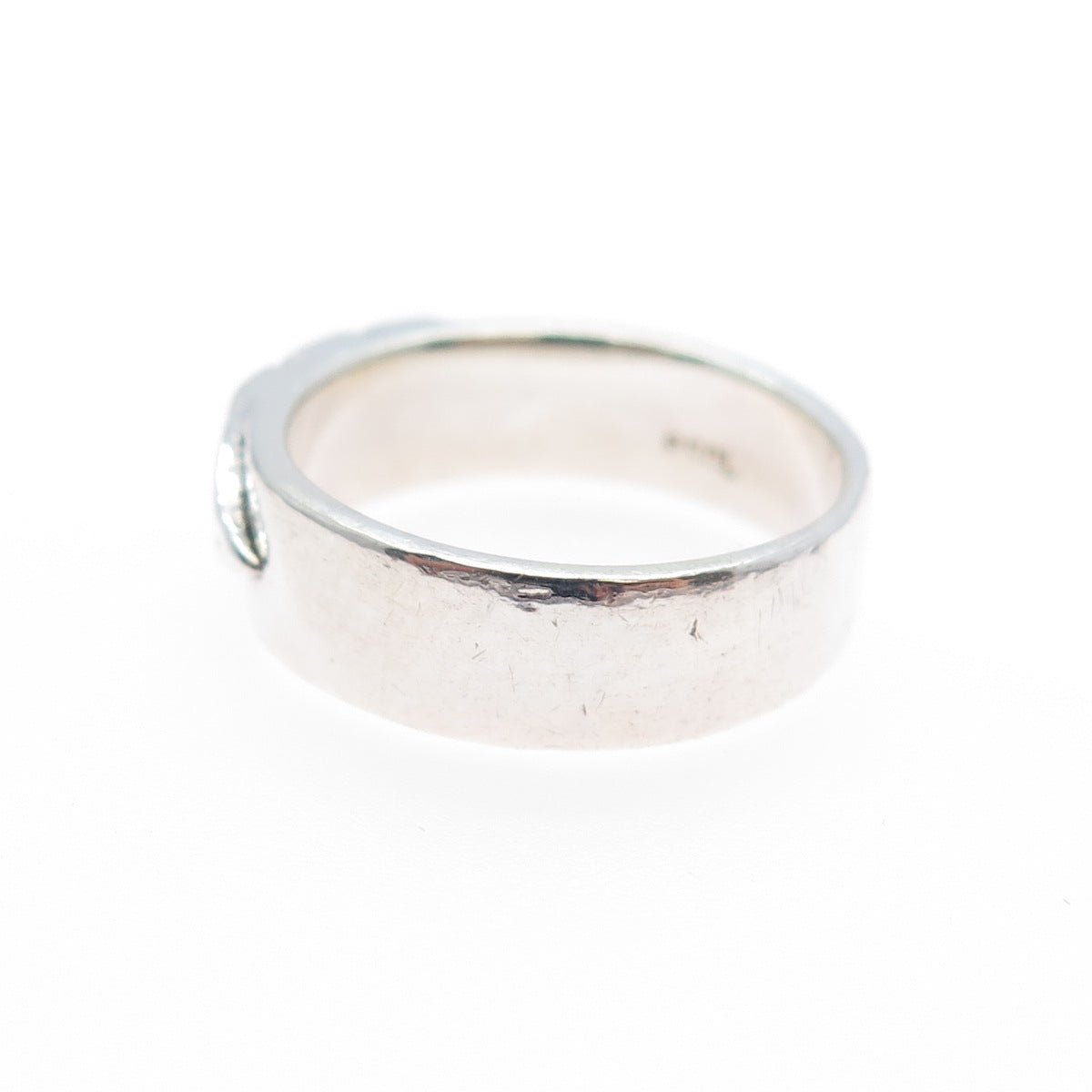 PETER STONE 925 Sterling Silver Vintage Celtic Knot Oxidized Band Ring Size 6