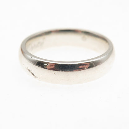 925 Sterling Silver Vintage Courage & Purity Classic Wedding Band Ring Size 8.25