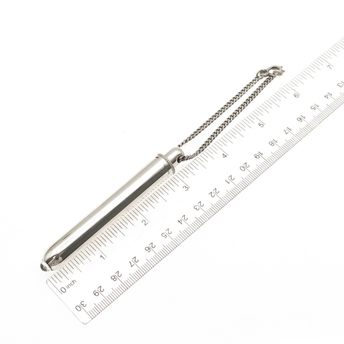 Tiffany & Co. 925 Sterling Silver Vintage Chatelaine Flashlight Fob w/ Chain