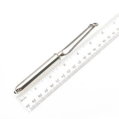 Tiffany & Co. 925 Sterling Silver Vintage Chatelaine Flashlight Fob w/ Chain